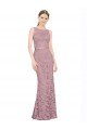 Cheapest Sleeveless Crop Top High Neck Mermaid Lace Bridesmaid Dress / Prom Dress UK