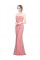 Cheapest Fitted Sweetheart Mermaid Lace Bridesmaid Dress / Prom Dress UK