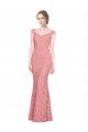 Cheapest Sweetheart Mermaid Long Lace Bridesmaid Dress / Prom Dress with Wide Straps UK