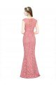 Cheapest Sweetheart Mermaid Long Lace Bridesmaid Dress / Prom Dress with Wide Straps UK