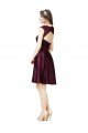 Cheapest Short Knee Length Lace Cocktail Bridesmaid Dress with Square Neck UK