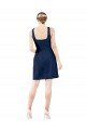Cheapest V-Neck A-Line Satin Cocktail Bridesmaid Dress with Pockets UK