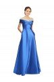 Cheapest Sleeveless Off the Shoulder Ball Gown Formal Satin Bridesmaid Dress / Prom Dress UK