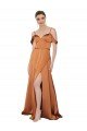 Cheapest Formal Silky Satin Bridesmaid Dress / Prom Dress with Bustier Bodice UK