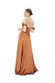 Cheapest Formal Silky Satin Bridesmaid Dress / Prom Dress with Bustier Bodice UK