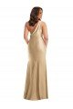 Cheapest One Shoulder Asymmetrical Cowl Back Formal Silky Satin Mermaid Bridesmaid Dress / Prom Dress UK