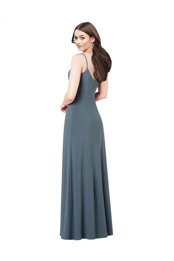 Cheapest Classic Spandex Bridesmaid Dress / Prom Dress with Scoop Neckline UK