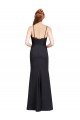 Cheapest Long Chiffon Bridesmaid Dress / Prom Dress with Lace Bodice and Curved V-Neckline UK
