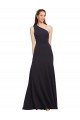 Cheapest Fit and Flare Formal Crepe Bridesmaid Dress / Prom Dress with One Shoulder UK