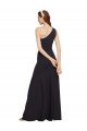 Cheapest Fit and Flare Formal Crepe Bridesmaid Dress / Prom Dress with One Shoulder UK