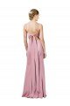 Cheapest Fit and Flare Slim Formal Crepe Bridesmaid Dress / Prom Dress with Cutout Back UK