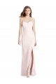 Cheapest Strapless Crepe Trumpet Bridesmaid Dress / Prom Dress with Front Slit UK
