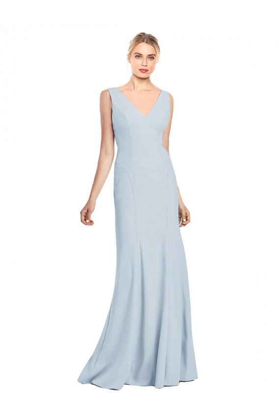 Cheapest Sleeveless Seamed Bodice Trumpet Bridesmaid Dress / Prom Dress UK