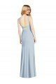 Cheapest High Neck Backless Formal Crepe Trumpet Bridesmaid Dress UK