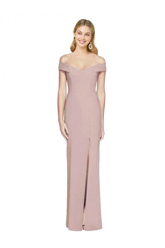 Cheapest Off the Shoulder Criss Cross Back Trumpet Bridesmaid Dress / Prom Dress UK
