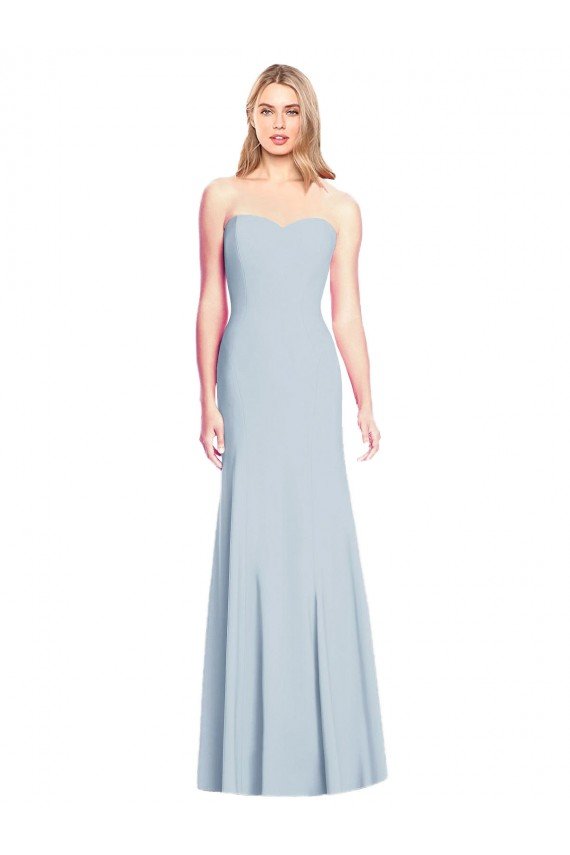 Cheapest Sweetheart Strapless Flared Skirt Maxi Bridesmaid Dress / Prom Dress UK
