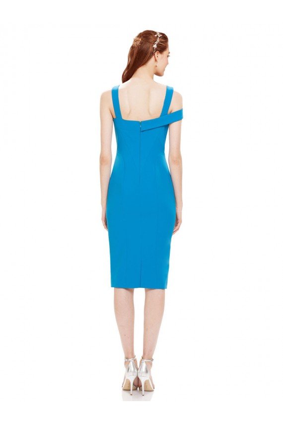 Cheapest Sleeveless Formal Crepe Cocktail Dress / Homecoming Dress with Keyhole Off The Shoulder Detailing UK