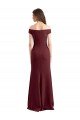 Cheapest Off the Shoulder Fit and Flare Stretch Crepe Bridesmaid Dress / Prom Dress UK