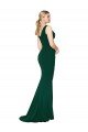 Cheapest V-Neck Floor Length Long Formal Crepe Mermaid Bridesmaid Dress / Prom Dress UK