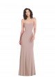 Cheapest Strapless Princess Line Formal Crepe Mermaid Bridesmaid Dress / Prom Dress UK