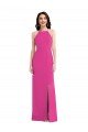 Cheapest Open Back High Neck Halter Trumpet Formal Crepe Bridesmaid Dress / Prom Dress UK