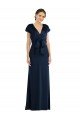 Cheapest Soft Bow Blouson Bodice Trumpet Formal Crepe Bridesmaid Dress / Prom Dress UK