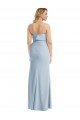 Cheapest Strapless Overlay Bodice Crepe Maxi Bridesmaid Dress / Prom Dress with Front Slit UK