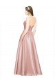Cheapest Long Plated Strapless Sweetheat Formal Stretch Satin Bridesmaid Dress / Prom Dress UK