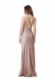 Cheapest One Shoulder Black-Tie Floor Length Long Formal Stretch Satin Bridesmaid Dress / Prom Dress UK