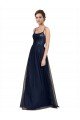 Cheapest Spaghetti Strap Tulle Bridesmaids Dress with Ballerina Neckline UK