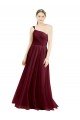 Cheapest One Shoulder Floor Length Long Tulle Bridesmaid Dress UK