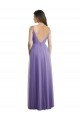 Cheapest Sweetheart Deep V-Back Tulle Bridesmaid Dress with Draped Bodice UK