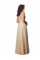 Cheapest Long Tulle Bridesmaid Dress with Embroidery and Beading UK