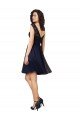 Cheapest Short Bateau Neck Tulle Cocktail Bridesmaid Dress with Lace Bodice UK