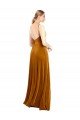 Cheapest Long Velvet Cowl Neck Slip Bridesmaid Dress / Prom Dress UK