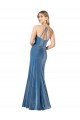 Cheapest Vintage Velvet High Neck Formal Bridesmaid Dress / Prom Dress with Strappy Back UK