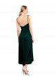 Cheapest Midi Cocktail Length Cowl Neck Velvet Slip Bridesmaid Dress / Prom Dress UK
