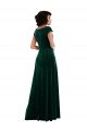 Cheapest Cowl Neck Cap Sleeve Velvet Maxi Bridesmaid Dress / Prom Dress with Pockets UK