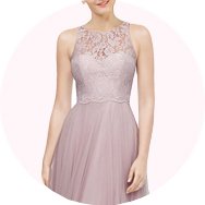Cheapest Illusion Neck Bridesmaid Dresses UK